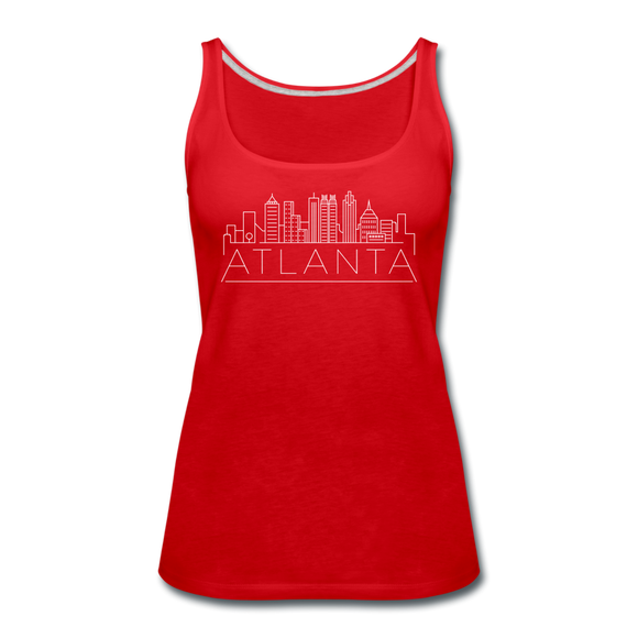 Atlanta, Georgia Women’s Tank Top - Skyline Women’s Atlanta Tank Top - red