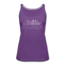 Atlanta, Georgia Women’s Tank Top - Skyline Women’s Atlanta Tank Top - purple