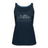 Atlanta, Georgia Women’s Tank Top - Skyline Women’s Atlanta Tank Top - deep navy