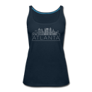 Atlanta, Georgia Women’s Tank Top - Skyline Women’s Atlanta Tank Top - deep navy