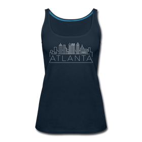 Atlanta, Georgia Women’s Tank Top - Skyline Women’s Atlanta Tank Top - deep navy