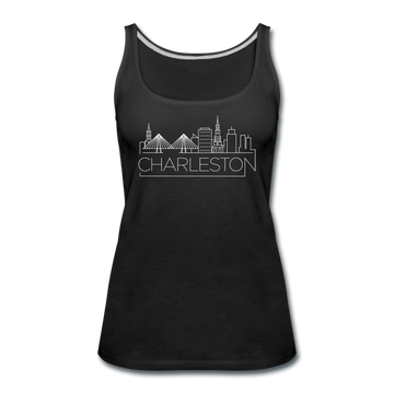 Charleston, South Carolina Women’s Tank Top - Skyline Women’s Charleston Tank Top - black