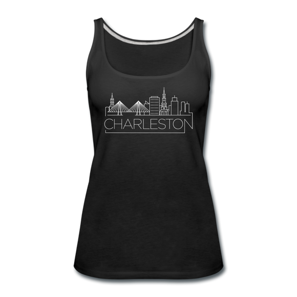 Charleston, South Carolina Women’s Tank Top - Skyline Women’s Charleston Tank Top - black