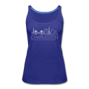 Charleston, South Carolina Women’s Tank Top - Skyline Women’s Charleston Tank Top - royal blue