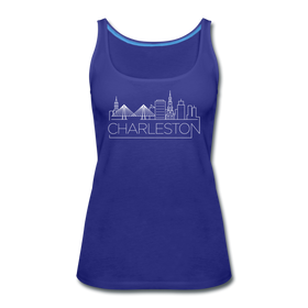 Charleston, South Carolina Women’s Tank Top - Skyline Women’s Charleston Tank Top - royal blue