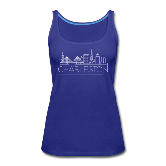 Charleston, South Carolina Women’s Tank Top - Skyline Women’s Charleston Tank Top - royal blue