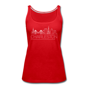 Charleston, South Carolina Women’s Tank Top - Skyline Women’s Charleston Tank Top - red