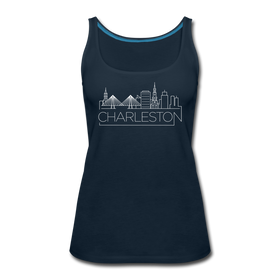 Charleston, South Carolina Women’s Tank Top - Skyline Women’s Charleston Tank Top - deep navy