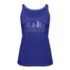 Charlotte, North Carolina Women’s Tank Top - Skyline Women’s Charlotte Tank Top - royal blue