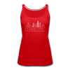 Charlotte, North Carolina Women’s Tank Top - Skyline Women’s Charlotte Tank Top - red