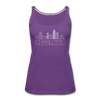 Charlotte, North Carolina Women’s Tank Top - Skyline Women’s Charlotte Tank Top - purple
