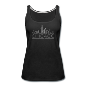 Chicago, Illinois Women’s Tank Top - Skyline Women’s Chicago Tank Top - black
