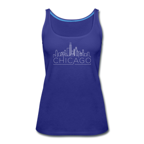 Chicago, Illinois Women’s Tank Top - Skyline Women’s Chicago Tank Top - royal blue
