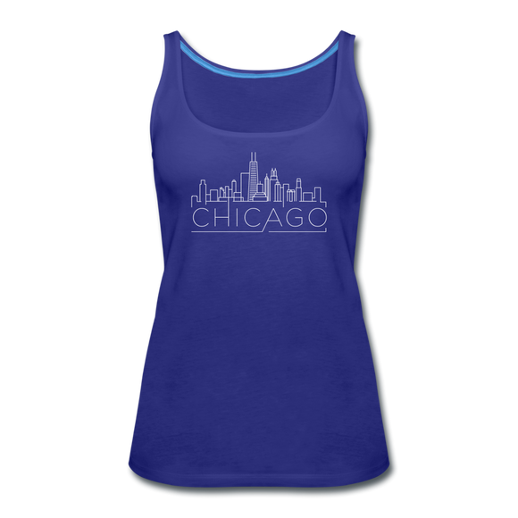 Chicago, Illinois Women’s Tank Top - Skyline Women’s Chicago Tank Top - royal blue