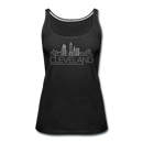 Cleveland, Ohio Women’s Tank Top - Skyline Women’s Cleveland Tank Top - black