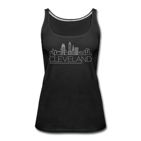 Cleveland, Ohio Women’s Tank Top - Skyline Women’s Cleveland Tank Top - black