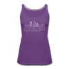 Cleveland, Ohio Women’s Tank Top - Skyline Women’s Cleveland Tank Top - purple