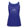 Detroit, Michigan Women’s Tank Top - Skyline Women’s Detroit Tank Top - royal blue