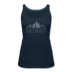 Detroit, Michigan Women’s Tank Top - Skyline Women’s Detroit Tank Top - deep navy