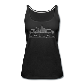 Dallas, Texas Women’s Tank Top - Skyline Women’s Dallas Tank Top - black
