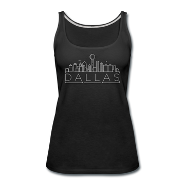 Dallas, Texas Women’s Tank Top - Skyline Women’s Dallas Tank Top - black