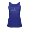Dallas, Texas Women’s Tank Top - Skyline Women’s Dallas Tank Top - royal blue
