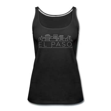 El Paso, Texas Women’s Tank Top - Skyline Women’s El Paso Tank Top - black