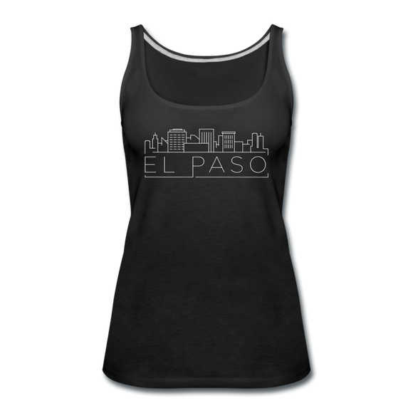 El Paso, Texas Women’s Tank Top - Skyline Women’s El Paso Tank Top - black