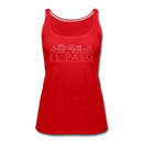 El Paso, Texas Women’s Tank Top - Skyline Women’s El Paso Tank Top - red