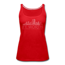 Fort Worth, Texas Women’s Tank Top - Skyline Women’s Fort Worth Tank Top - red