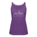 Fort Worth, Texas Women’s Tank Top - Skyline Women’s Fort Worth Tank Top - purple