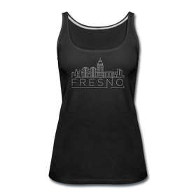 Fresno, California Women’s Tank Top - Skyline Women’s Fresno Tank Top - black