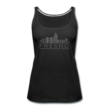 Fresno, California Women’s Tank Top - Skyline Women’s Fresno Tank Top - black