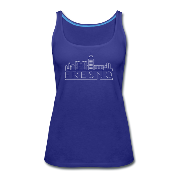 Fresno, California Women’s Tank Top - Skyline Women’s Fresno Tank Top - royal blue