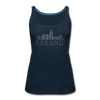 Fresno, California Women’s Tank Top - Skyline Women’s Fresno Tank Top - deep navy