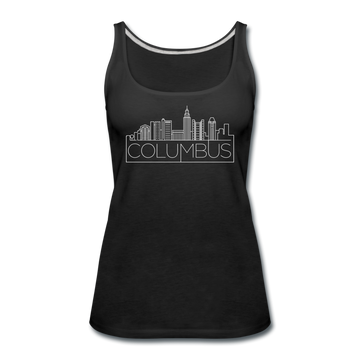 Columbus, Ohio Women’s Tank Top - Skyline Women’s Columbus Tank Top - black