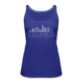 Columbus, Ohio Women’s Tank Top - Skyline Women’s Columbus Tank Top - royal blue