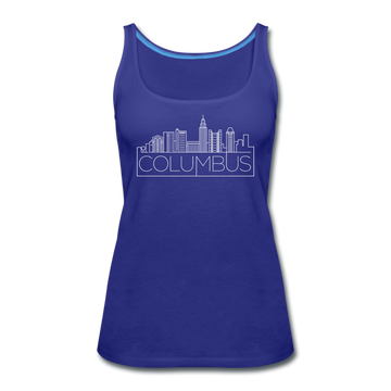 Columbus, Ohio Women’s Tank Top - Skyline Women’s Columbus Tank Top - royal blue