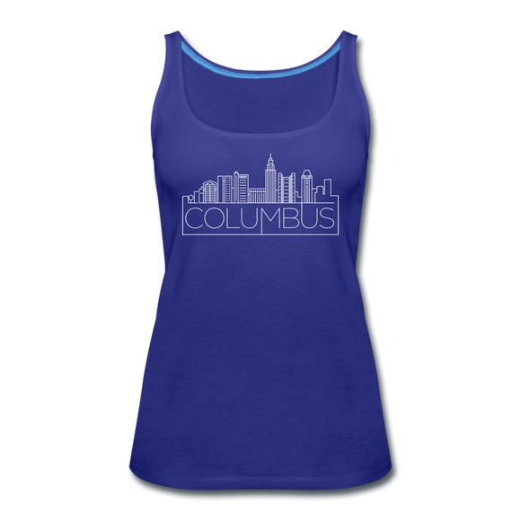 Columbus, Ohio Women’s Tank Top - Skyline Women’s Columbus Tank Top - royal blue