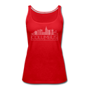Columbus, Ohio Women’s Tank Top - Skyline Women’s Columbus Tank Top - red