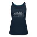Columbus, Ohio Women’s Tank Top - Skyline Women’s Columbus Tank Top - deep navy