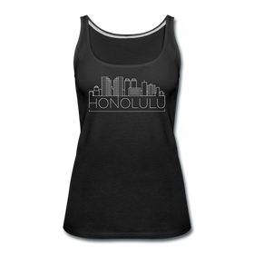 Honolulu, Hawaii Women’s Tank Top - Skyline Women’s Honolulu Tank Top - black