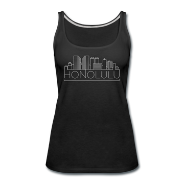 Honolulu, Hawaii Women’s Tank Top - Skyline Women’s Honolulu Tank Top - black