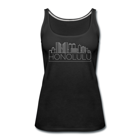 Honolulu, Hawaii Women’s Tank Top - Skyline Women’s Honolulu Tank Top - black