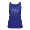 Honolulu, Hawaii Women’s Tank Top - Skyline Women’s Honolulu Tank Top - royal blue