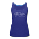 Honolulu, Hawaii Women’s Tank Top - Skyline Women’s Honolulu Tank Top - royal blue