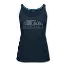 Honolulu, Hawaii Women’s Tank Top - Skyline Women’s Honolulu Tank Top - deep navy