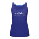Houston, Texas Women’s Tank Top - Skyline Women’s Houston Tank Top - royal blue