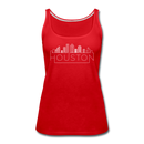 Houston, Texas Women’s Tank Top - Skyline Women’s Houston Tank Top - red