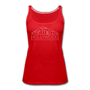 Hollywood, California Women’s Tank Top - Skyline Women’s Hollywood Tank Top - red